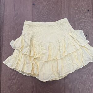 Yellow Ruffled Skirt